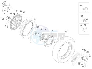 946 125 4T 3V ABS ARMANI (EMEA, APAC) drawing Rear wheel