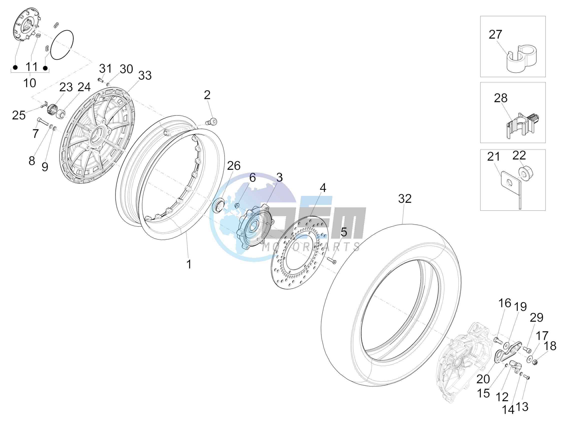 Rear wheel