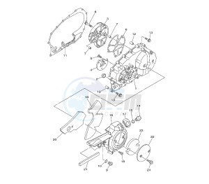 XP T-MAX 500 drawing CRANKCASE COVER 1