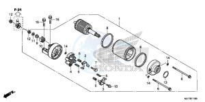 CRF1000G CRF1000 - Africa Twin Europe Direct - (ED) drawing STARTER MOTOR