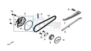 MAXSYM 600 I ABS EXECUTIVE (LX60A3-EU) (E4) (L7-M0) drawing CYL. HEAD SIDE COVER