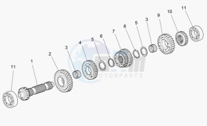 Norge 1200 IE 1200 IE drawing Primary gear shaft