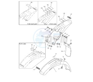 YZ 85 drawing FENDER