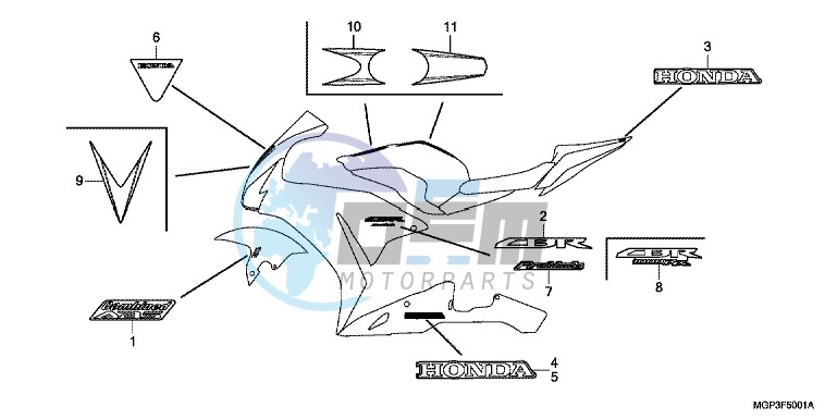 STRIPE/MARK (CBR1000RRD/E/RAD/E)