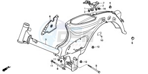 C50S drawing FRAME BODY (C50P/C50T)