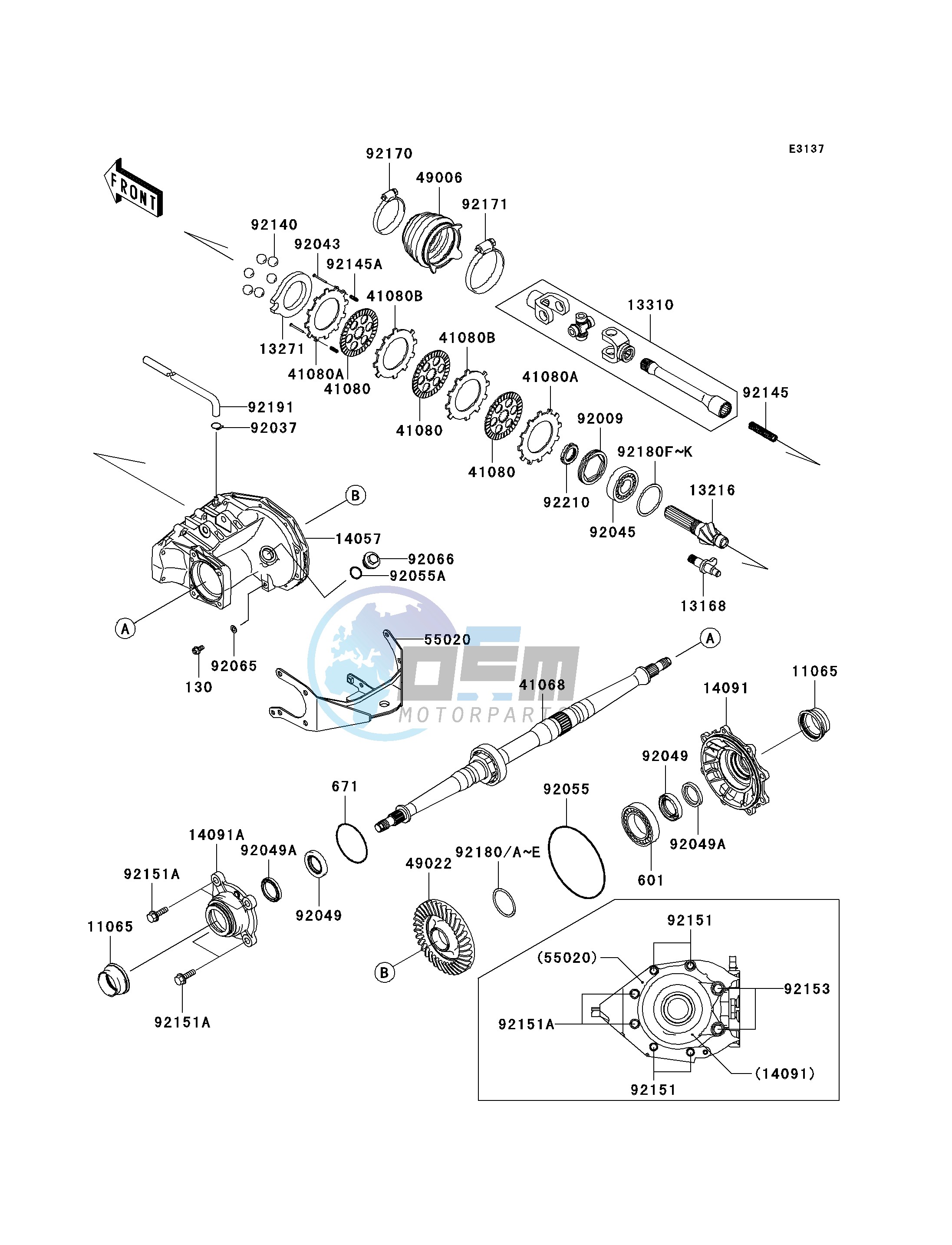 DRIVE SHAFT-REAR