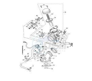 YP R X-MAX 250 drawing THROTTLE BODY