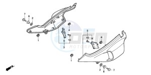 NX650 500 DOMINATOR drawing SIDE COVER (1)