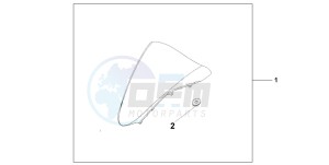 VFR800 drawing WINDSCREEN