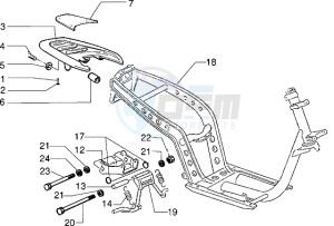 Zip 50 SP drawing Chassis - Central stand