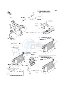 ER 650 A [ER-6N (EUROPEAN] (A6S-A8F) A6S drawing RADIATOR