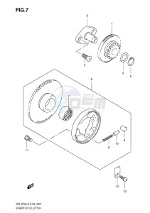 DR-Z70 EU drawing STARTER CLUTCH