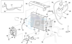 Leonardo 250 (eng. Yamaha) drawing Water cooler