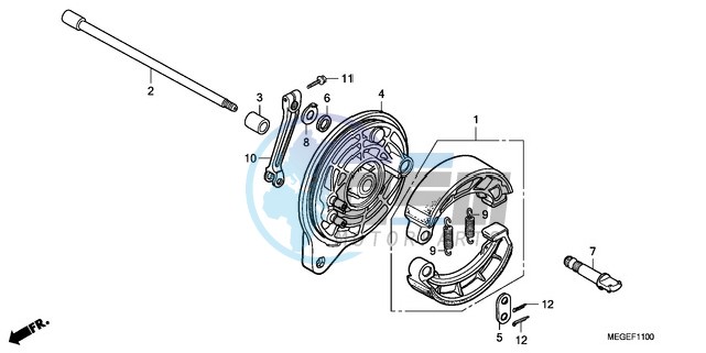 REAR BRAKE PANEL