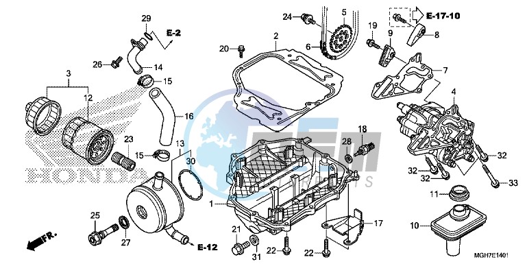 OIL PUMP (VFR1200XD/ XDA/ XDL/ XDS)