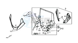 MAXSYM 600 I ABS EXECUTIVE (LX60A3-EU) (E4) (L7-M0) drawing WIND SCREEN