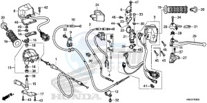 TRX500FM1G TRX500 Europe Direct - (ED) drawing SWITCH/ CABLE