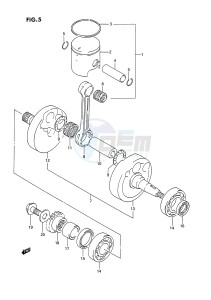 RM125 (E3) drawing CRANKSHAFT