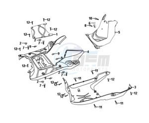 ORBIT II 50 2T NAKED L6 drawing FLOOR PANEL /  FRAMEBEKLEDING