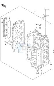 DF 140A drawing Cylinder Block S/N 14003F-510001 to 14003F-510249 S/N 14003Z-510001 to 14003Z-510025