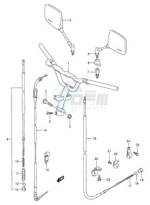 AE50 (E28) drawing HANDLEBAR