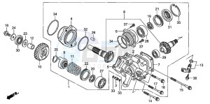 NT700VA drawing SIDE GEAR CASE