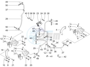 Beverly 500 (USA) USA drawing Brakes hose  - Calipers