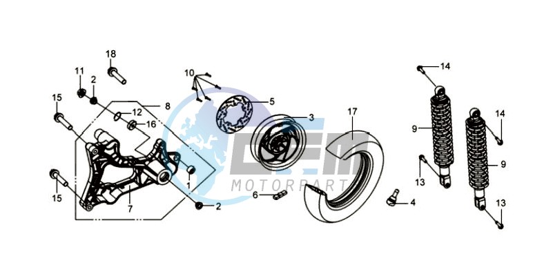 REAR WHEEL / REAR SUSPENSION