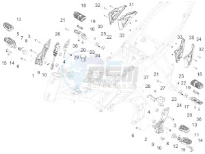 CAPONORD 1200 RALLY E3 ABS (NAFTA) drawing Foot rests