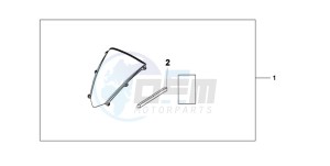 CBR600RAA Europe Direct - (ED / ABS) drawing WINDSCREEN