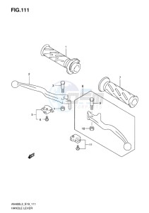 AN400 BURGMAN EU drawing HANDLE LEVER