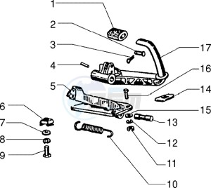 PX 150 E drawing Brake pedal