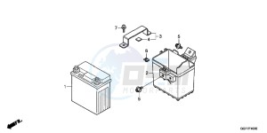 NSC50E Vision 50 - NSC50E UK - (E) drawing BATTERY (NSC50/MPD/WH)