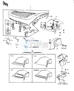 H1 D-F A [KH500] (D-F A8) [KH500] drawing SEAT_SEAT COVER -- 73-75 D_E_F & 76 A8- -