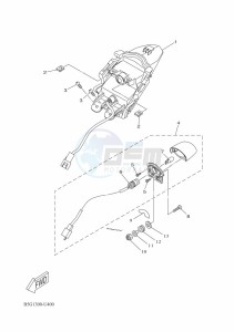 YZF125-A YZF-R125 (B5G1) drawing TAILLIGHT