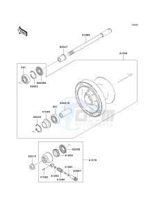 EN 500 C [VULCAN 500 LTD] (C6F-C9F) C7F drawing FRONT WHEEL