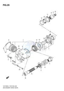 VLR1800 (E3-E28) drawing SECONDARY DRIVE GEAR