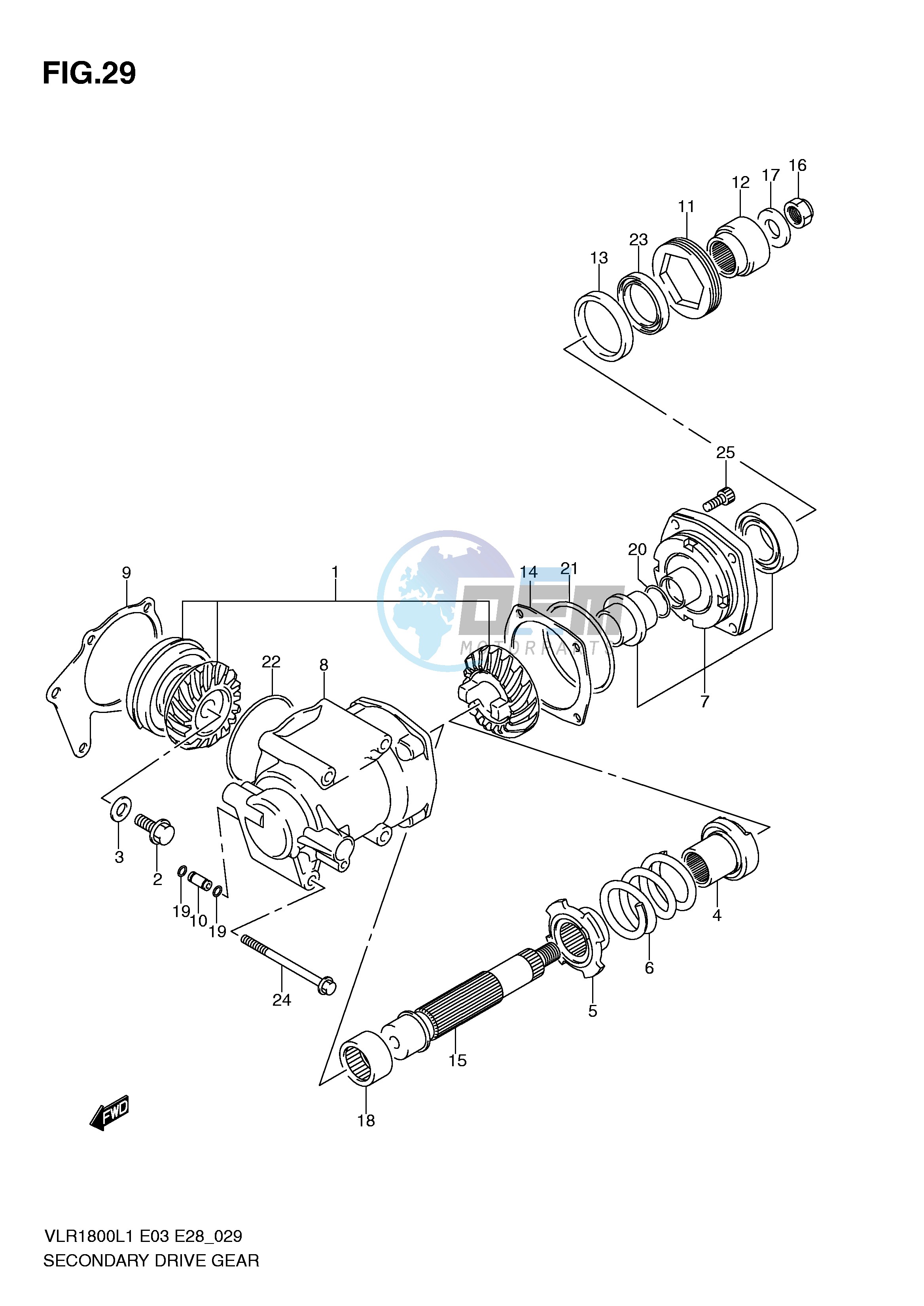 SECONDARY DRIVE GEAR