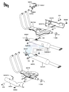 ZN 1300 A [VOYAGER] (A1-A4) [VOYAGER] drawing MUFFLERS