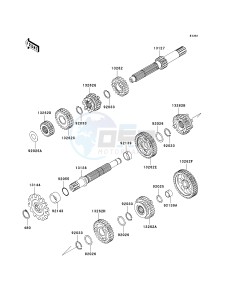 KLX 140 B (KLX140L MONSTER ENERGY) (B8F-B9FA) B9F drawing TRANSMISSION