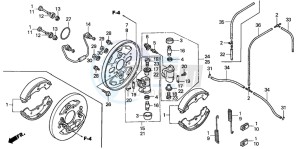 TRX350FM RANCHER 4X4 drawing FRONT BRAKE PANEL