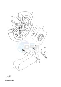 CS50 JOG R (2ADF 2ADF) drawing REAR WHEEL