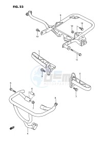 LT250R (E1) drawing FOOTREST (MODEL L)