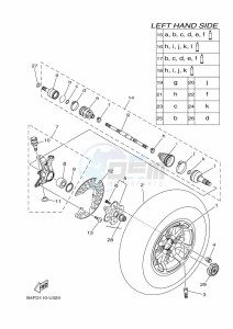 YFM700FWAD YFM7NGPAK (B4FN) drawing FRONT WHEEL