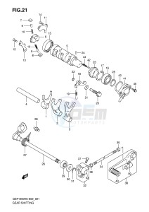 GSF1200 (E2) Bandit drawing GEAR SHIFTING