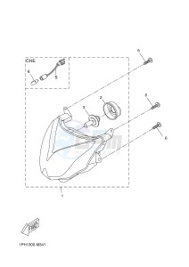 NS50F AEROX 4 (1GB1 1GB1 1GB1 1GB1 1GB1) drawing HEADLIGHT