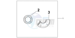 CBR1000RA9 KO / ABS HRC MME drawing CARBON CRANKCASE COVER SET