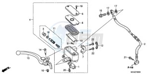 GL18009 SI / AB NAV - (SI / AB NAV) drawing FRONT BRAKE MASTER CYLINDER