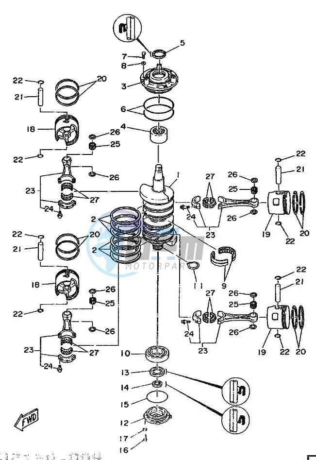 CRANKSHAFT--PISTON