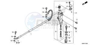 CRF250RG CRF250R ED drawing RR. BRAKE MASTER CYLINDER